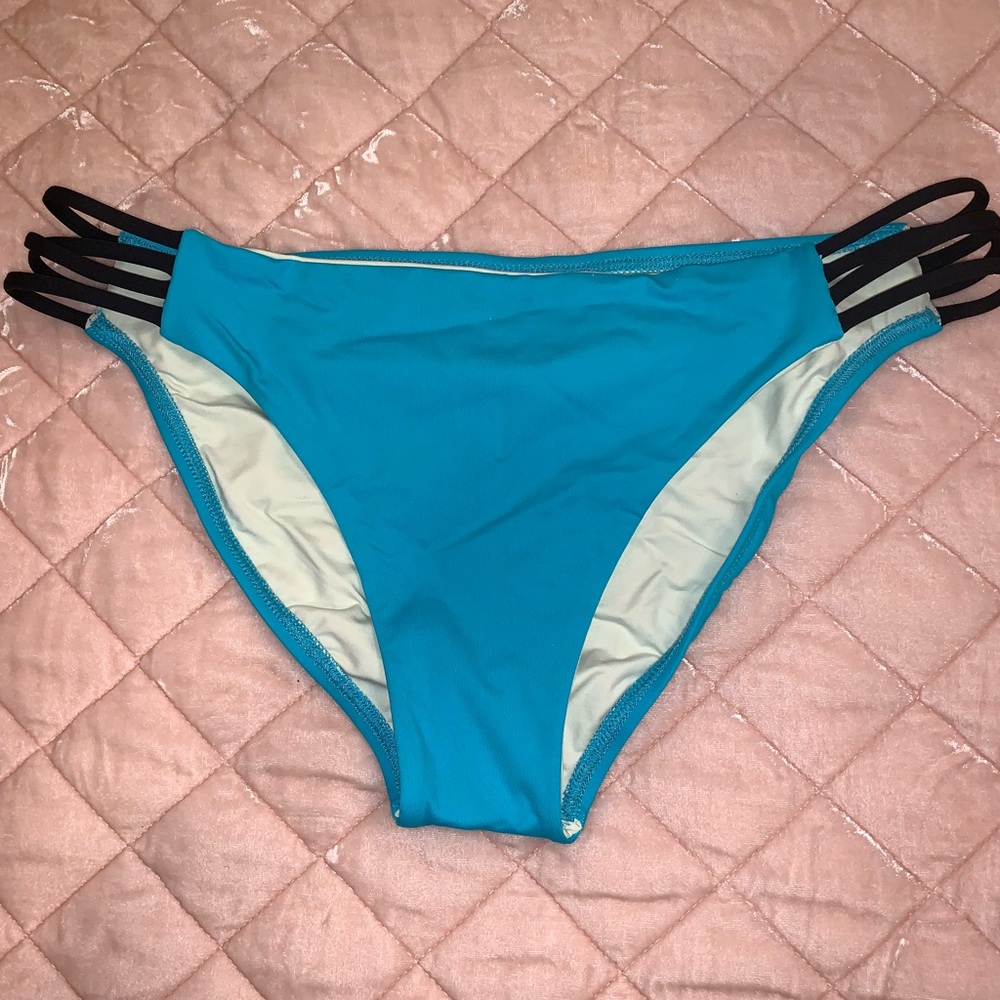 L*Space Blue Full Cut Bikini Bottom.